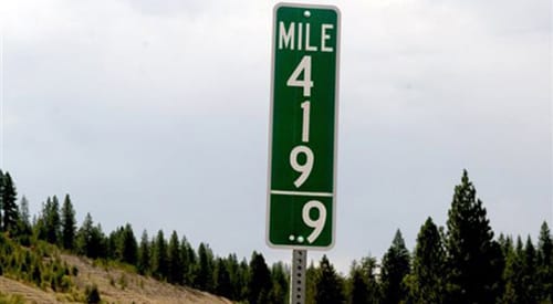 Idaho-mile-marker