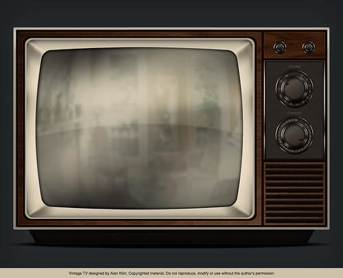 Vintage TV by Alan Klim old television photo